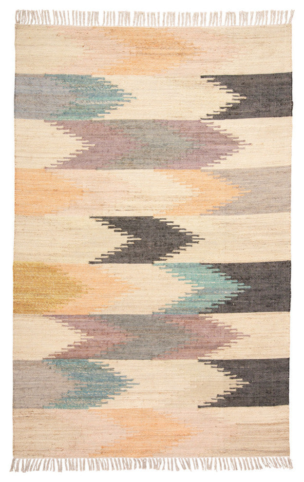 Weave & Wander Miska Pastel Navajo Bohemian Rug, 9'x12'