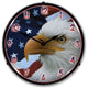 1404499 American Bald Eagle Clock