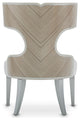 Aico Amini Camden Court Side Vanity Chair in Pearl