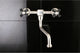 Kingston Brass Wall Mount Bathroom Faucet, Brushed Nickel