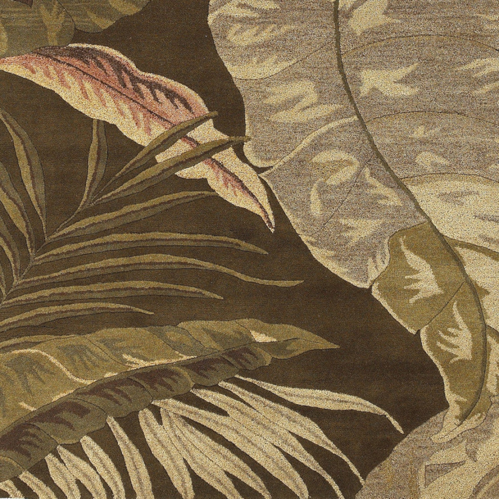 KAS Havana 2615 Mocha Rainforest Area Rug, 8'x10'6"