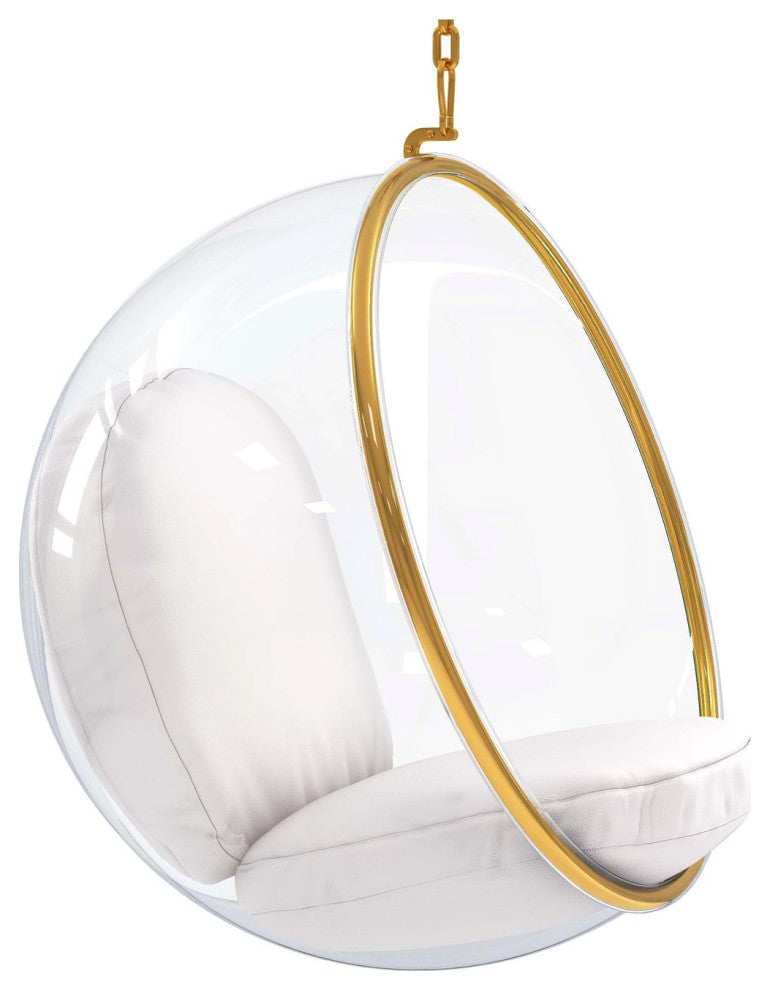 Modholic Hanging Bubble Chair, Gold