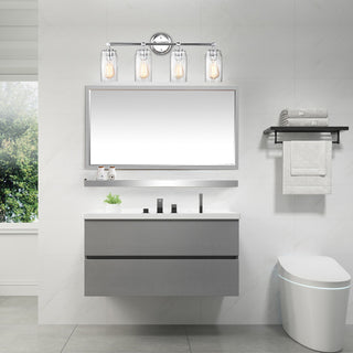 CHLOE Lighting Joyce Contemporary 4-Light Bath Vanity Fixture, Chrome