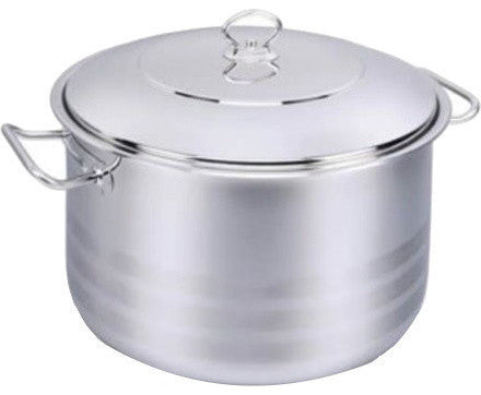 Korkmaz Astra Stainless Steel Capsulated Stockpot With Lid, 16 Quart