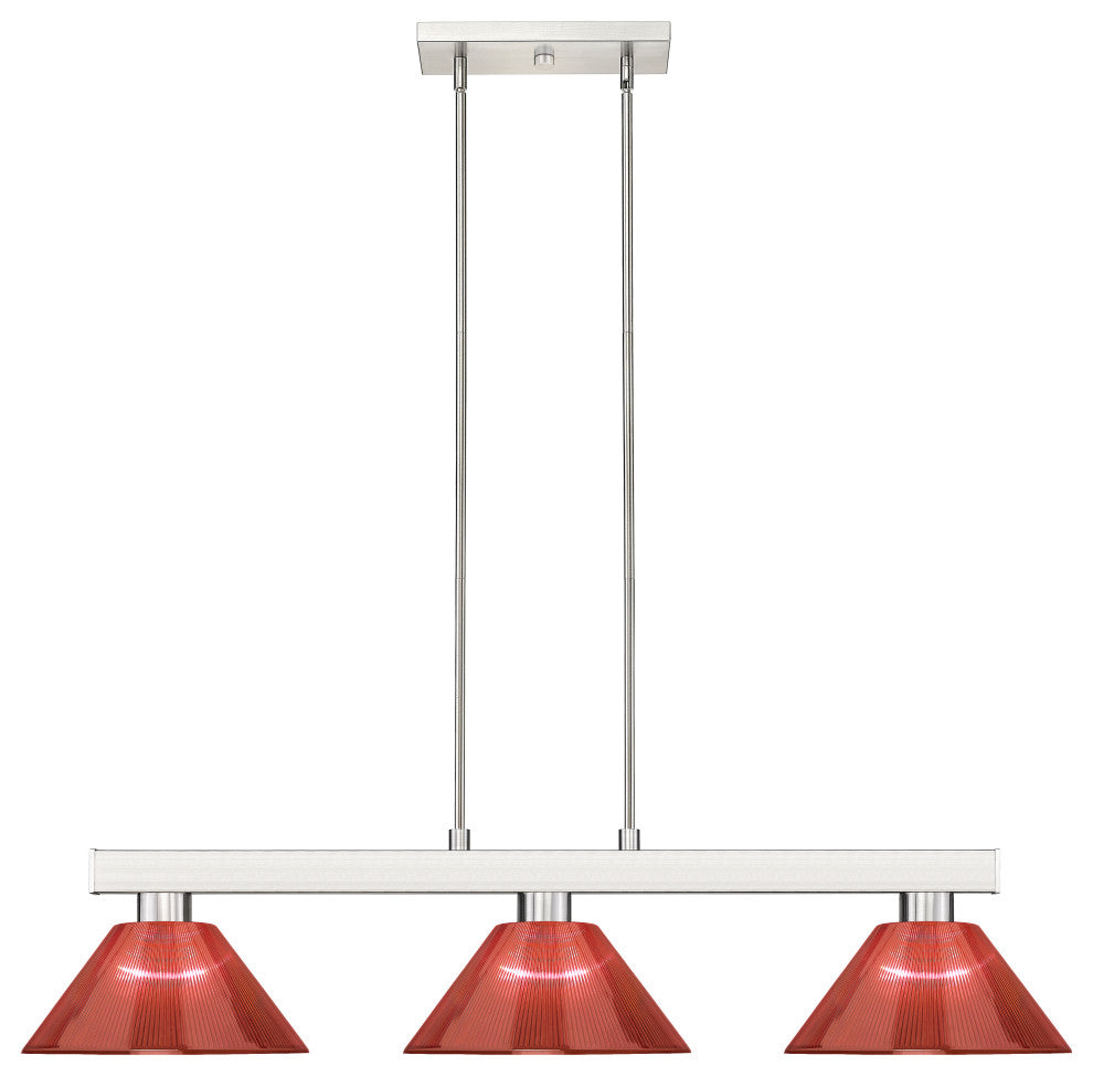 Zlite 152BN-ARBG 3-Light Billiard Light, Burgundy