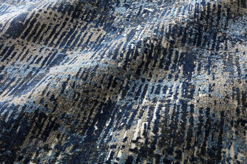Dark Blue / Grey Viera VR-09 Area Rug by Loloi, 2'5"x7'7"