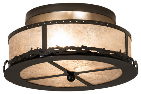 16 Wide Rustic Prime Flushmount