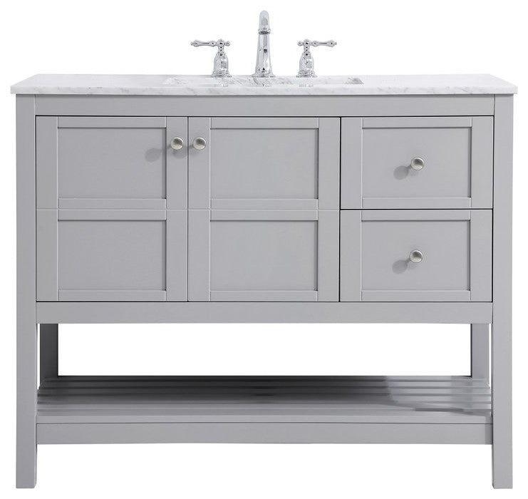 Elegant VF16542GR 42"Single Bathroom Vanity, Gray