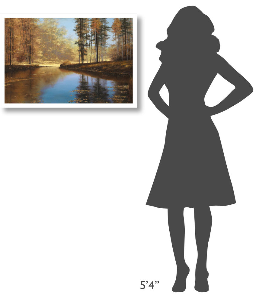 "Autumn Creek" Digital Paper Print by Diane Romanello, 32"x22"