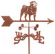 Pug Weathervane With 4 Sided Mount