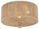 Jessa 3 Light Burnished Silver Ceiling Mount