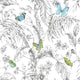 Butterfly Sketch Peel & Stick Wallpaper