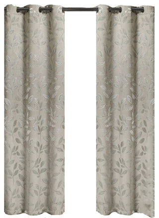 Claire Micro Suede Blackout Panels, 2PC, Beige