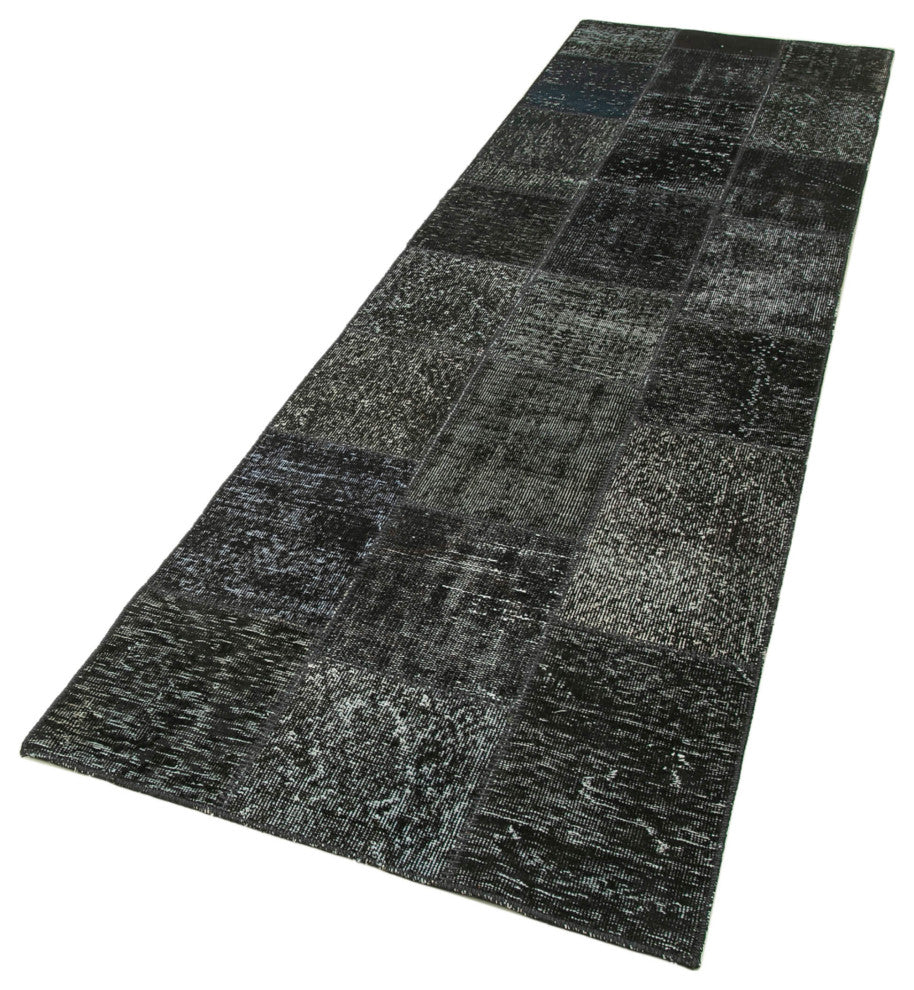 Rug N Carpet - Handwoven Turkish 2' 10" x 10' 2" Low Pile  Patchwork Runner Rug