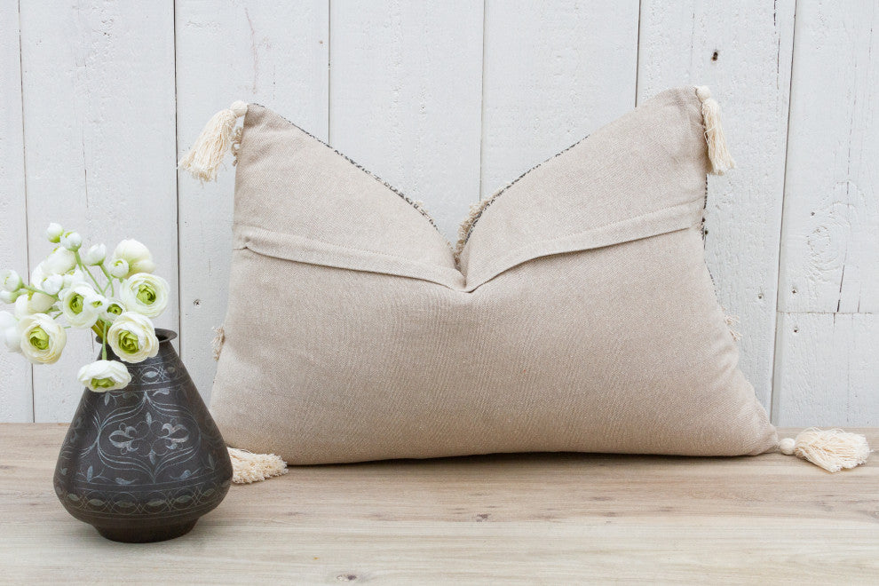 Dove Plume Nomadic Moroccan Lumbar Pillow