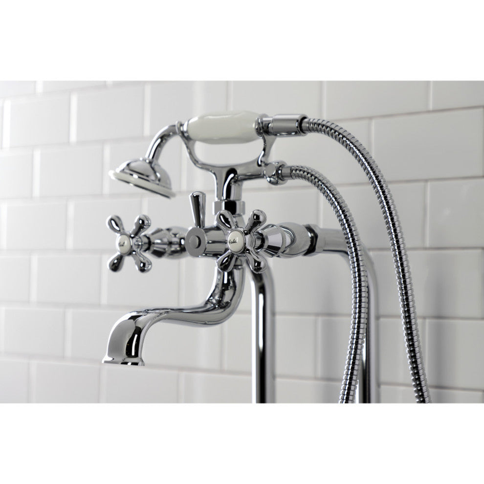 CCK226K1 Freestanding Tub Faucet Package With Supply Line, Polished Chrome