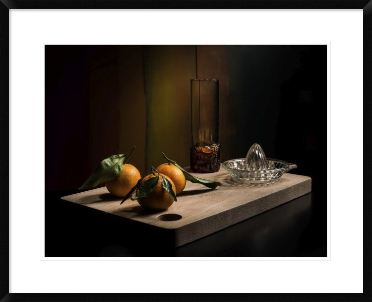 "Tangerines" Framed Digital Print by Antonio Zoccarato, 32x26"