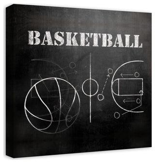 Basketball Plays 20x20 Canvas Wall Art