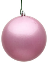 Vickerman N591079Dcv 4" Pink Candy Ball Ornament, 6 Per Bag