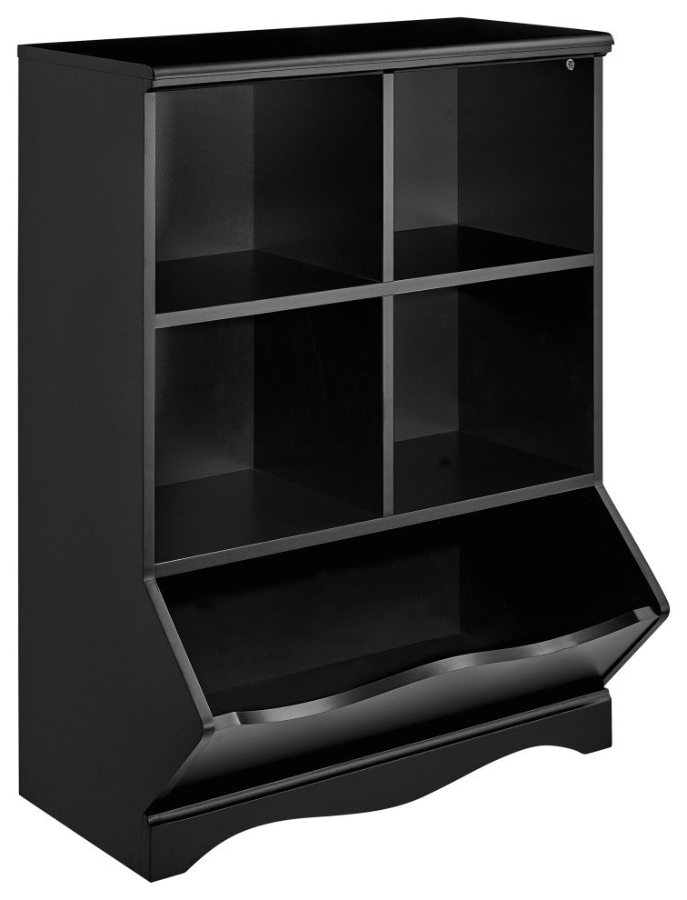Danya B. Multi-Cubby Storage Cabinet, Black