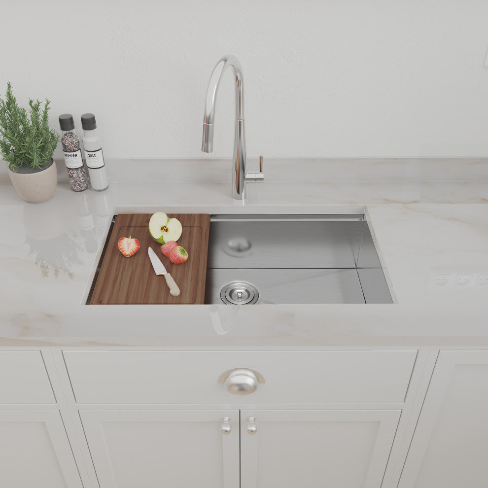 Farmhouse Single Bowl Stainless Steel Kitchen Sink