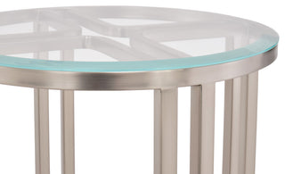 Lanterna Chairside Table - Silver Mist