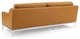 Armchair and Loveseat Sofa Set, Leather, Tan, Modern, Living Lounge Hospitality