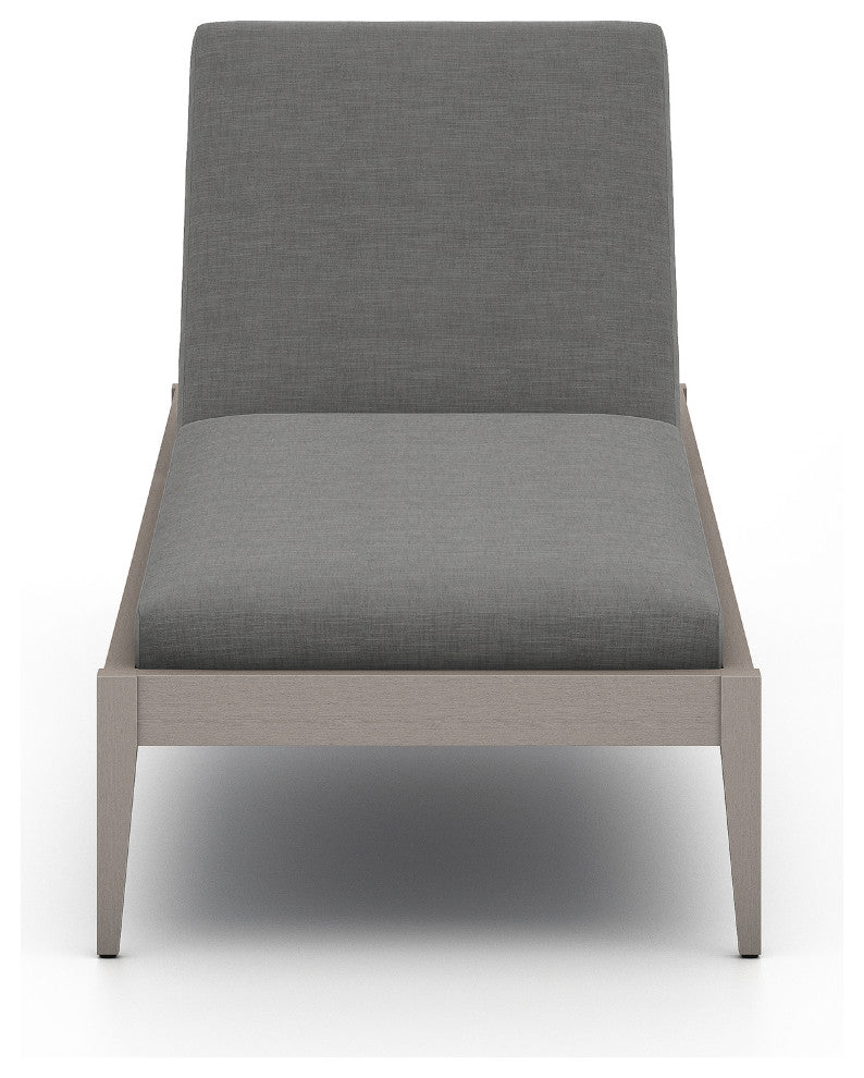 Sherwood Outdoor Chaise Lounge-Gry/Chrcl