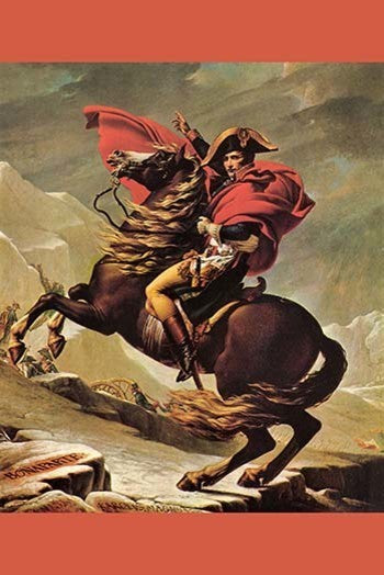 Napoleon Crosses the Great St. Bernard Pass - Canvas Poster 20" x 30"
