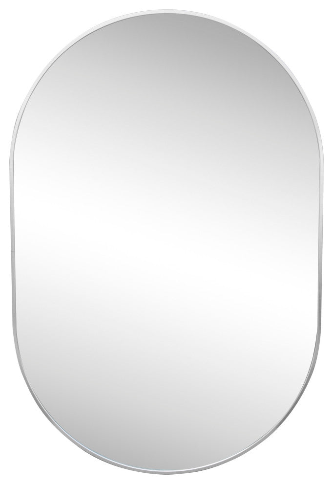 Milly Medium Oval Metal Framed Wall Mirror