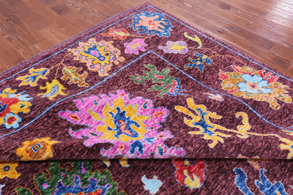 Turkish Oushak Handmade Rug 10' 4" X 14' 0" - Q14779