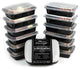 Heim Concept Premium Meal Prep Food Containers With Lids, 12-Pack
