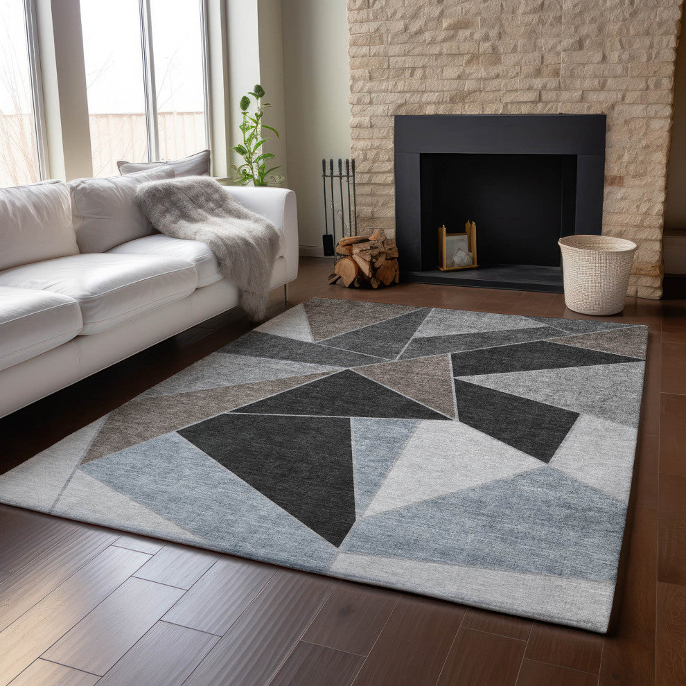 Premium Machine Washable Mayfield AMF636 Chocolate 10' x 14' Rug