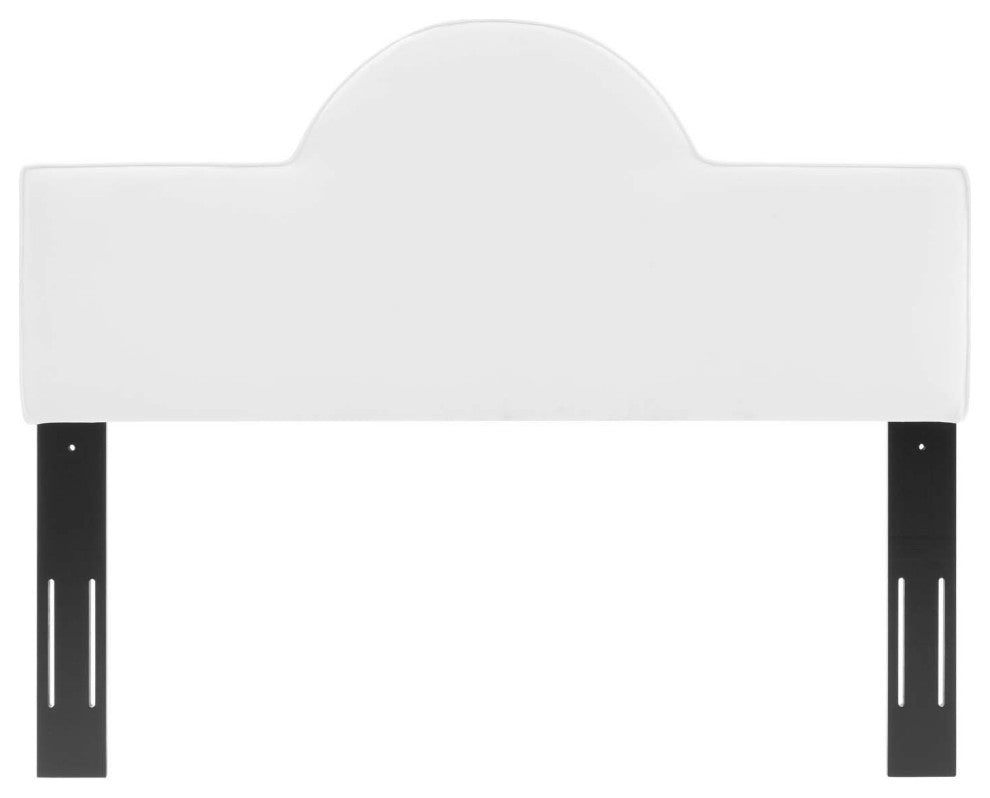 Headboard, Twin Size, Velvet, White, Modern Contemporary, Bedroom Master Suite