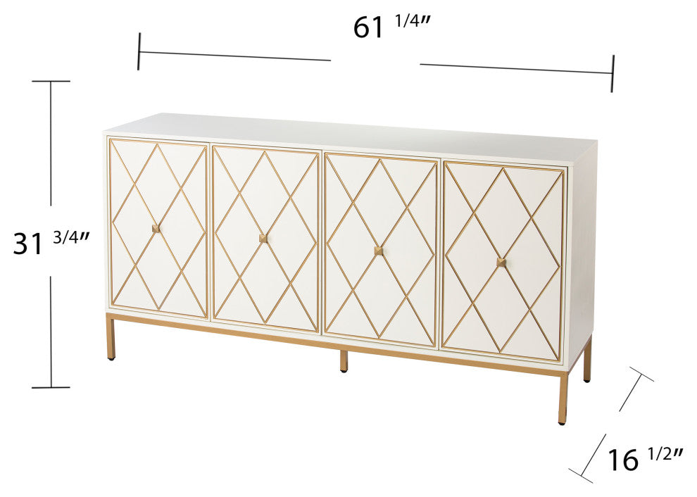 Crewe board Cabinet w/ Storage - Cream