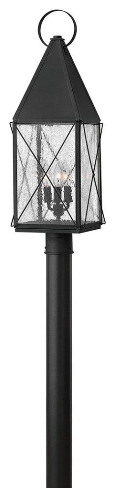 Hinkley York Large Post Top Or Pier Mount Lantern, Black