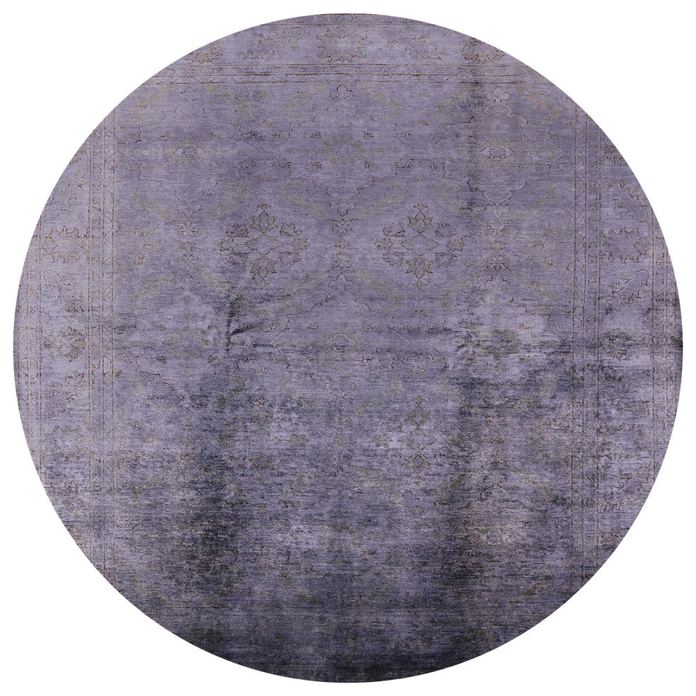 Ahgly Company Indoor Round Mid-Century Modern Area Rugs, 4' Round