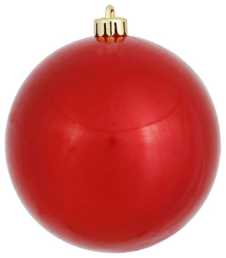 Vickerman N590803DCV 3" Red Candy Ball Ornament, 12 per Bag