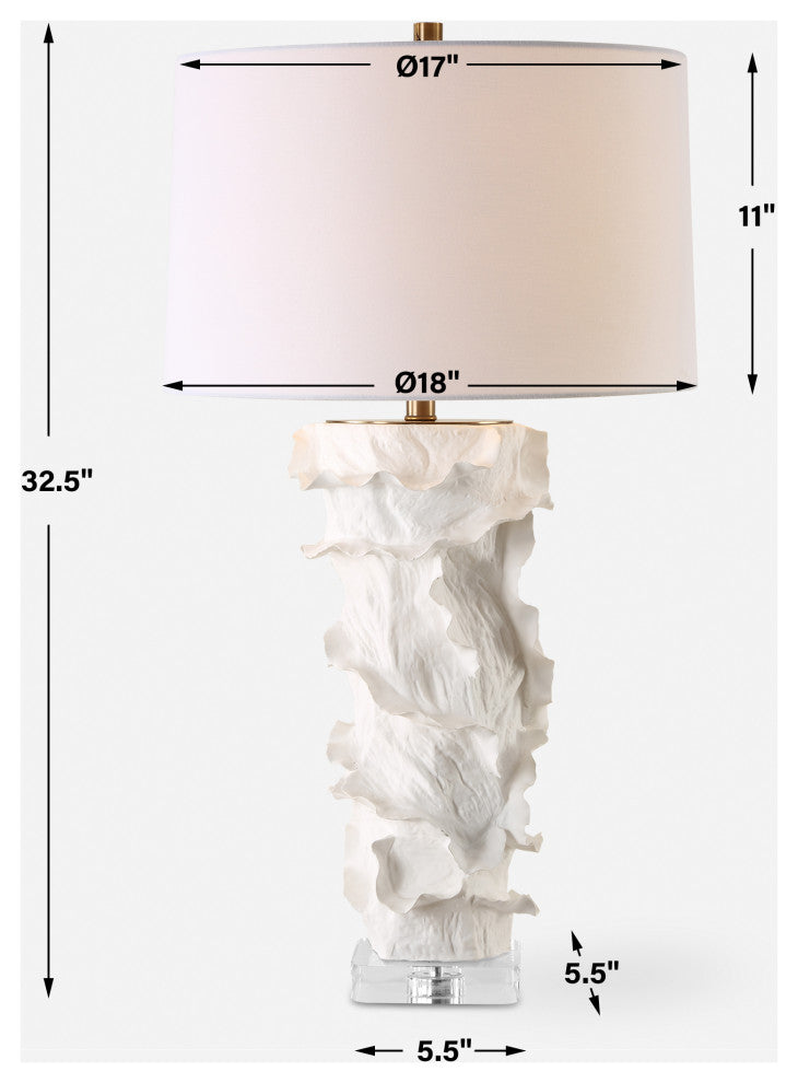 Uttermost Wisp White Table Lamp