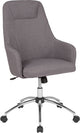 Rennes Home And Office Upholstered High Back Chair In Light Gray Fabric