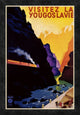 "Visit Yugoslavia" Framed Canvas Giclee, 17"x24"