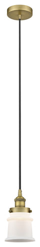 Innovations 616-1PH-BB-G181S 1-Light Mini Pendant, Brushed Brass