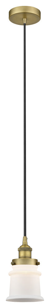 Innovations 616-1PH-BB-G181S 1-Light Mini Pendant, Brushed Brass
