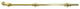 Deltana 24SB Commercial Security 24" Surface Bolt - Polished Brass