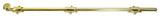 Deltana 24SB Commercial Security 24" Surface Bolt - Polished Brass