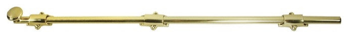 Deltana 24SB Commercial Security 24" Surface Bolt - Polished Brass