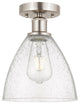 Innovations 616-1F-SN-GBD-754 1 Light Semi-Flush Mount, Brushed Satin Nickel
