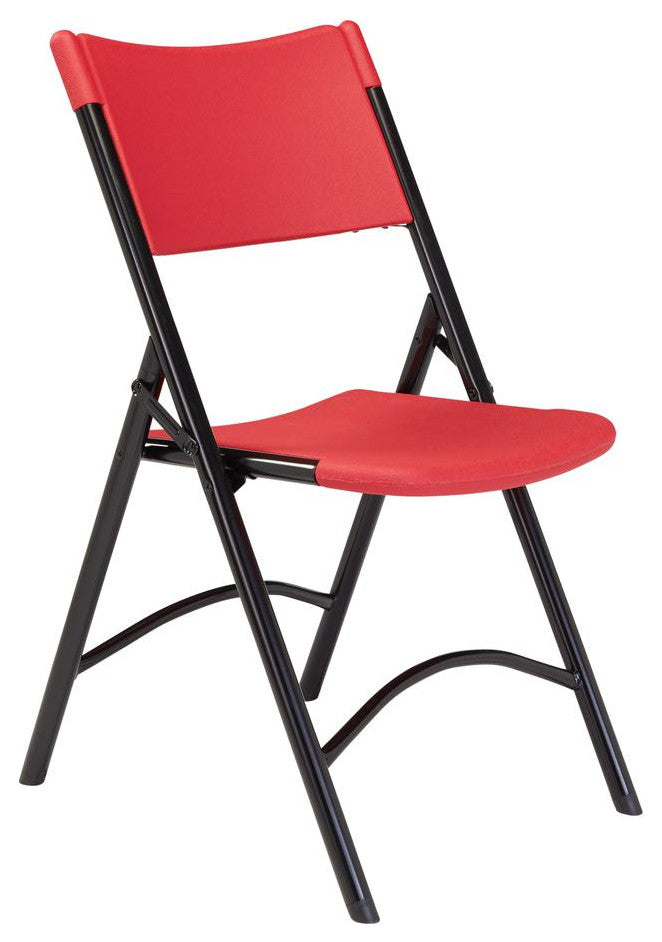 NPSÂ® 600 Series Premium Resin-Plastic Folding Chair, Red (Pack of 4)