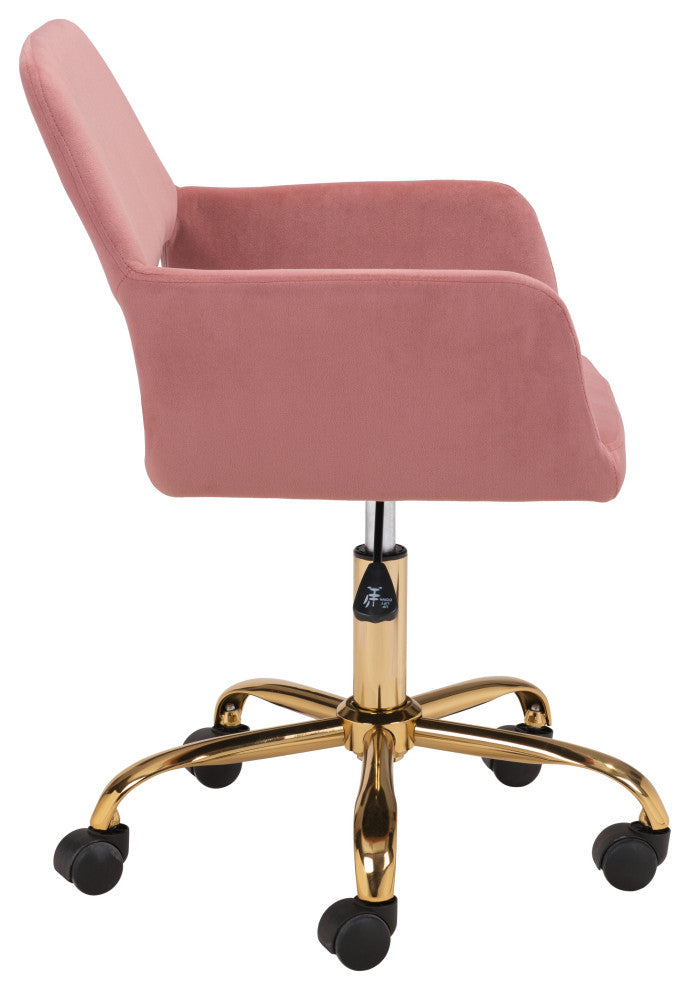Athair Office Chair Pink/Gold