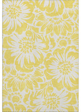 Premium Machine Washable Mayfield AMF551 Yellow 3' x 5' Rug